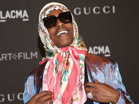 asap rocky gucci headscarf|asap rocky wearing babushkas.